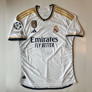 Size XXL - Men’s Real Madrid Champions League Bellingham Player Version Jersey